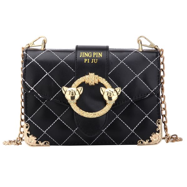 

summer fashion new women bag leather handbags pu shoulder bag small flap crossbody bags with pig head for women messenger bags