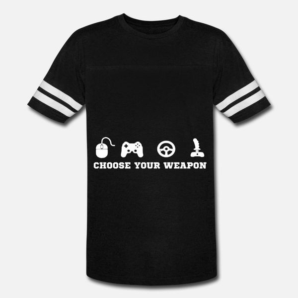 

choose your weapon t shirt men famous short sleeve o neck slim famous new fashion summer style vintage shirt