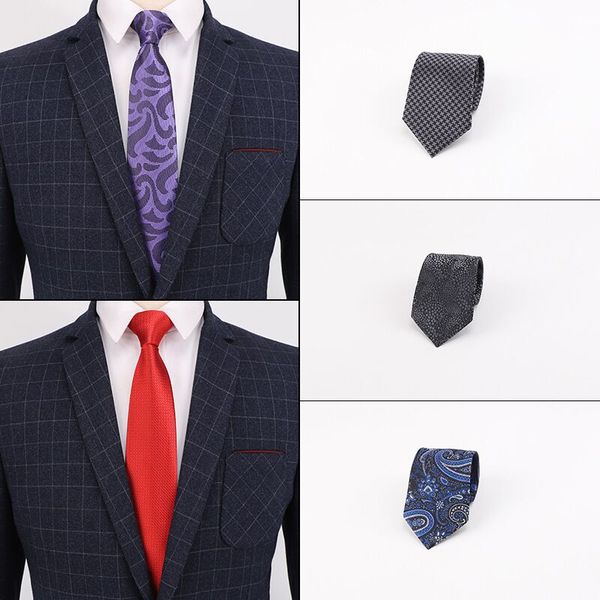 

shennaiwei 8cm men tie gifts gravatas para homens, Black;gray