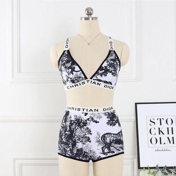 

swimsuit bikini swimwear women s swimsuits 2020 fashion designers swim wear two piece bandage bathing suits, White;black