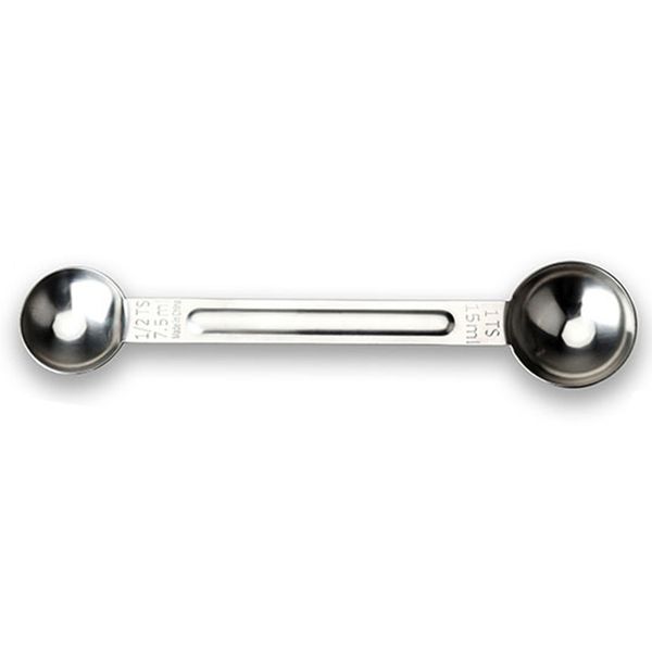 

double head scale bean powder stainless steel tea measuring tools coffee spoon