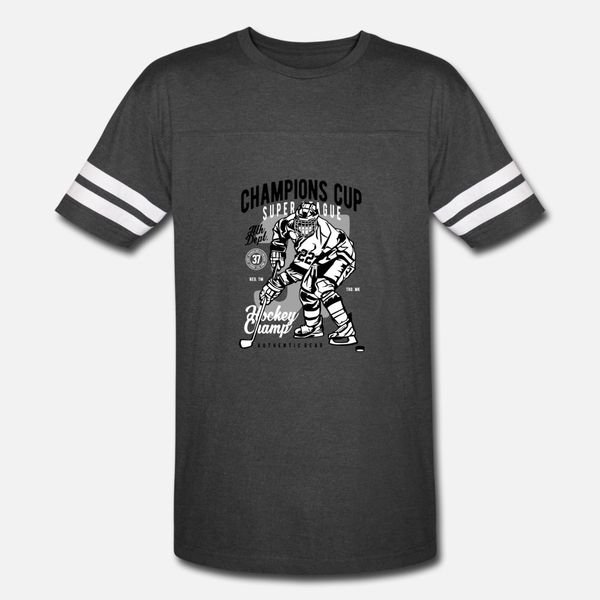 

champions cup hockey t shirt men printed short sleeve s-3xl formal famous new style summer style letters shirt