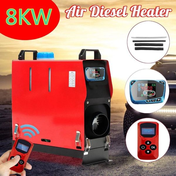

all in one 8000w air diesels heater 8kw 12v one hole car heater for trucks motor-homes boats bus +lcd key switch+english remote