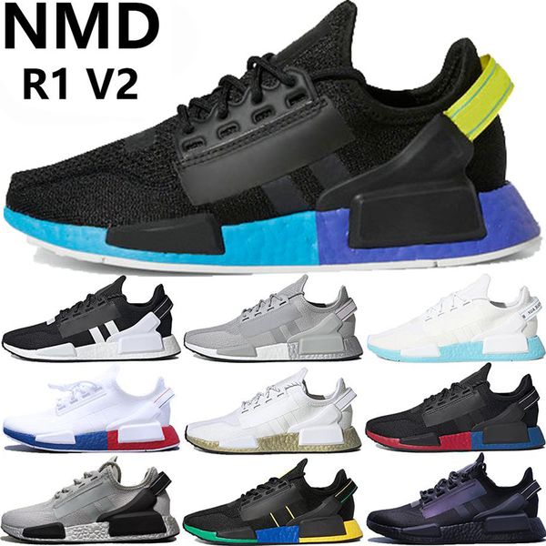 

nmd r1 v2 triple black japan running shoes white red blue metallic gold cool grey metallic silver iridescent men women stylist trainers
