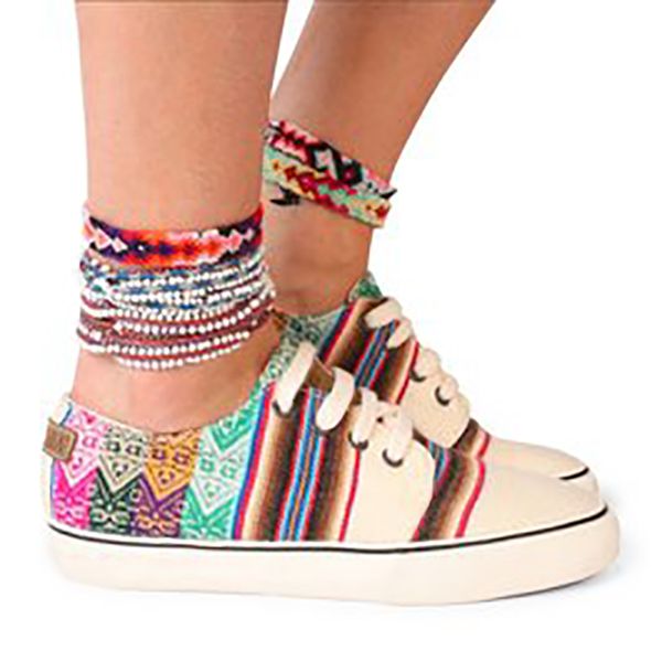 

2020 new women flat shoes totem women sneakers mixed colors lace-up ladies loafers casual shoes woman big size 43, Black