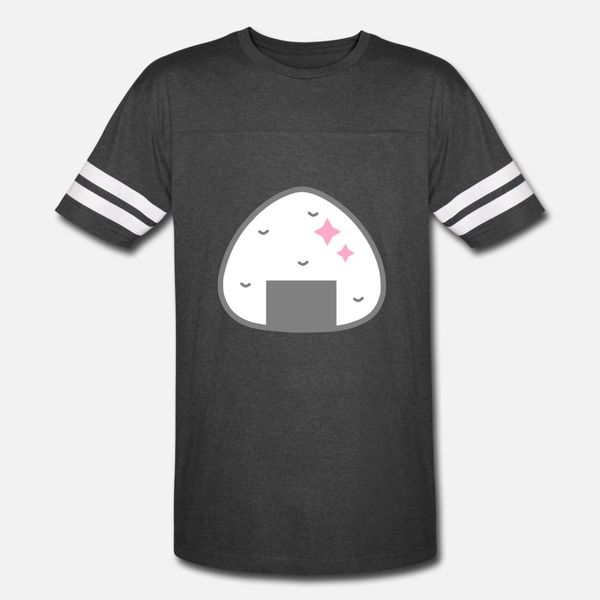 

kawaii onigiri rice ball t shirt men custom 100% cotton round collar slim interesting breathable summer letter shirt