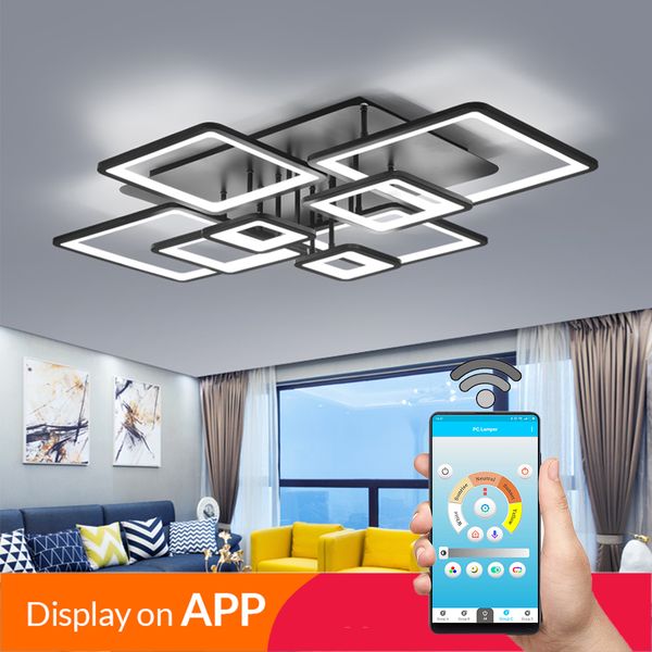 

современная гостиная кабинет спальни столовой led люстра кольца функция памяти led люстры led люстры светильники