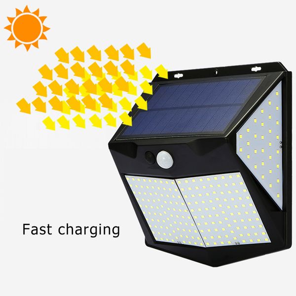 

240 led solar light 3 mode motion sensor wall lamps lighting control waterproof outdoor garden solar lamps for yard pathway