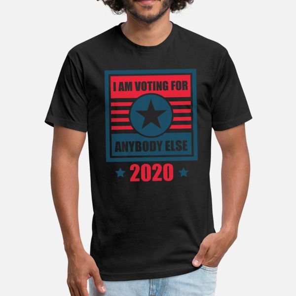 

voting for anybody else 2020 us elections anti trump t shirt men designing cotton round neck basic solid gift new fashion summer leisure