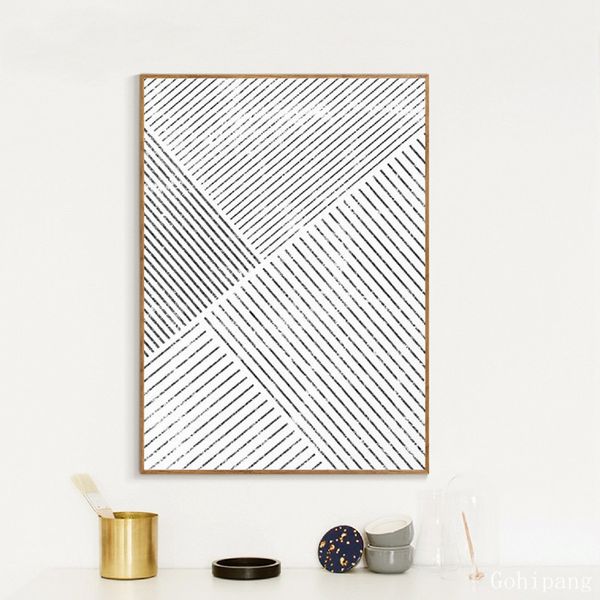 

minimalist wall art geometric canvas painting scandinavia poster and print modern abstract wall picture living room home decor