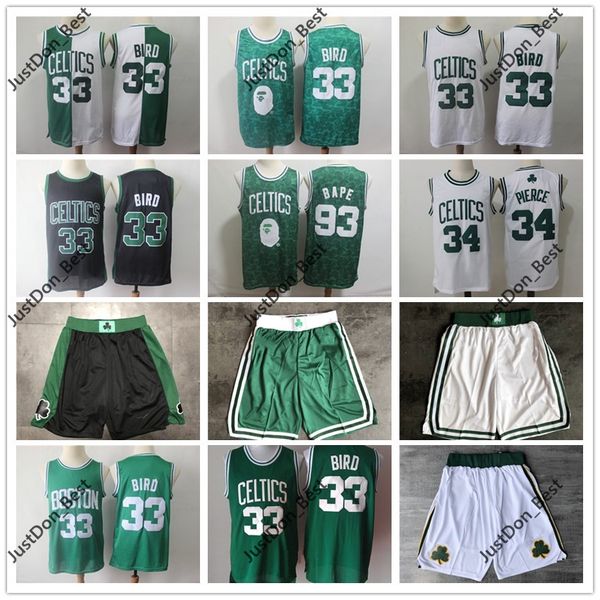 

stitched youth jaylen 7 brown gordon 20 hayward basketball jerseys kevin 5 garnett 33 larry bird paul 34 pierce retro shirts retro, Black;red