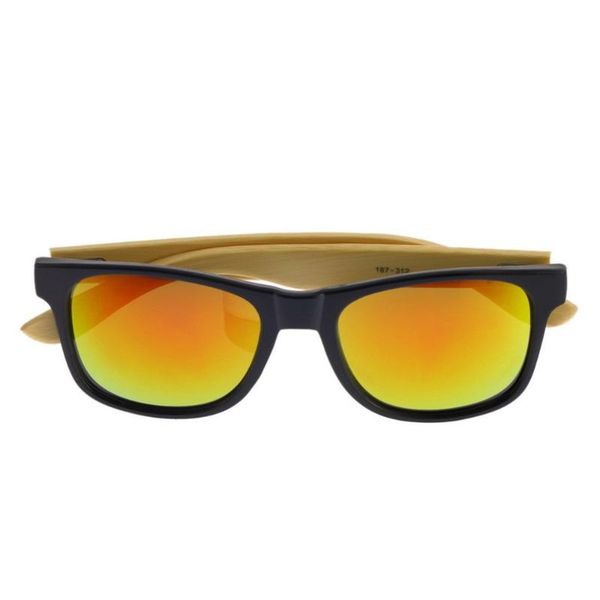 

деревянные солнечные очки экологически мода мужчины / женщины стекло бамбук sunglass ретро урожай деревянный уф вс очки óculos, White;black