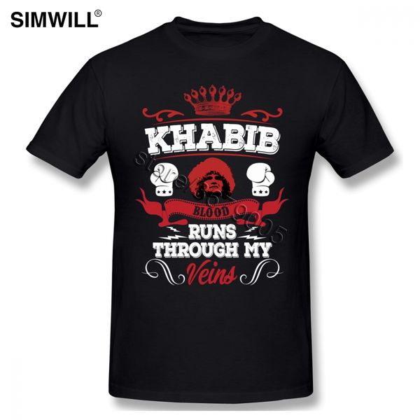 

khabib nurmagomedov t shirts men pure cotton tees short sleeved round neck t-shirt trend tees big size