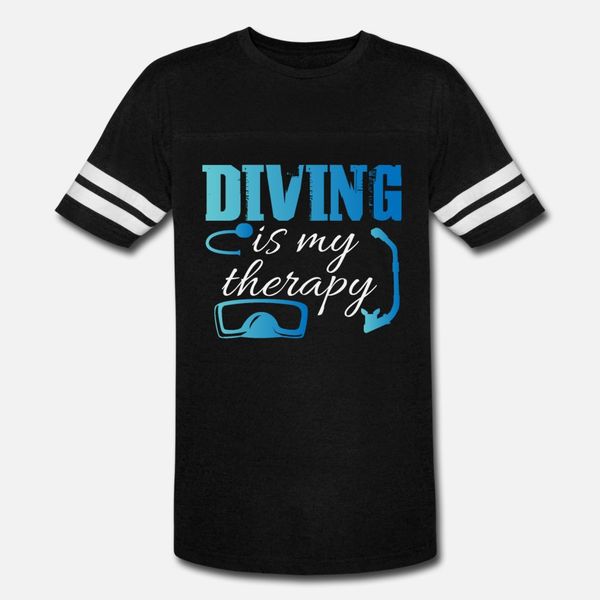 

diving therapy quote scuba diver snorkeling sea t shirt men knitted short sleeve round collar clothing fitness authentic summer style shirt