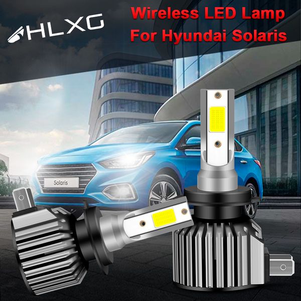 

for solaris 2 2020 2020 car headlights h8 9005 driving fog light bulbs 9006 4 h11 hi/lo beam h7 h4 led 12v 2pcs hlxg
