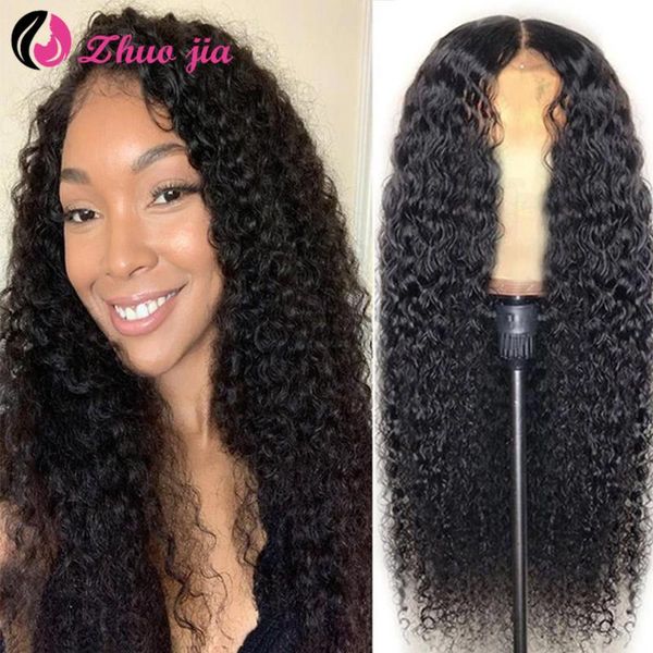 

lace wigs brazilian water wave closure wig with baby hair 150%180%250% density preplucked for black women remy human 4x4, Black;brown