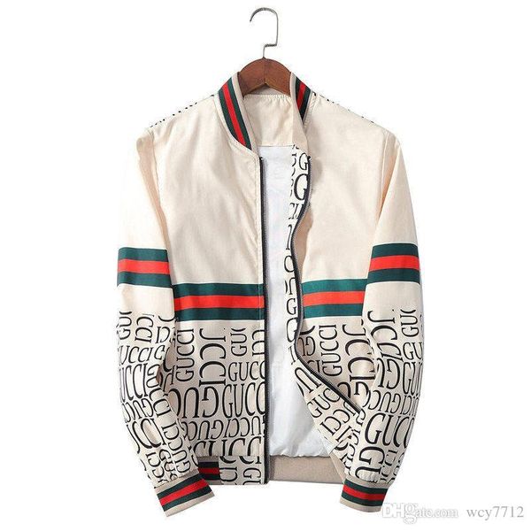 

2020 mens casual jacket hooded fashion windbreaker jacket for men women novelty zipper logo coat slim jacket, Black;brown