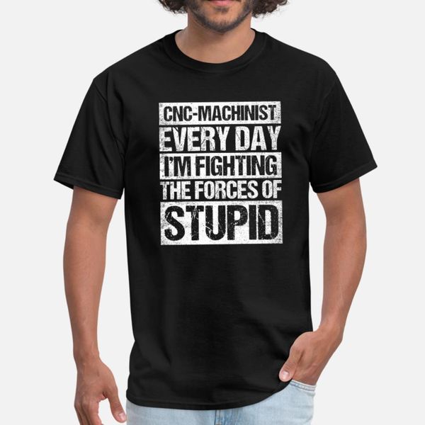 

cnc machinist forces of stupid cnc t shirt men printed cotton euro size s-3xl formal anti-wrinkle new style spring pattern shirt