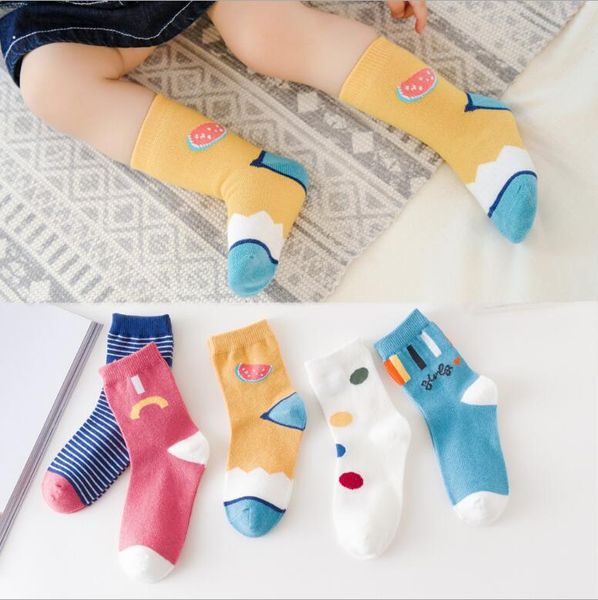 

winter 5 pairs/lot 1 to 12y cotton children's socks stereo kids socks cute girls boys socks toddler girl sock christmas clothes, Pink;yellow