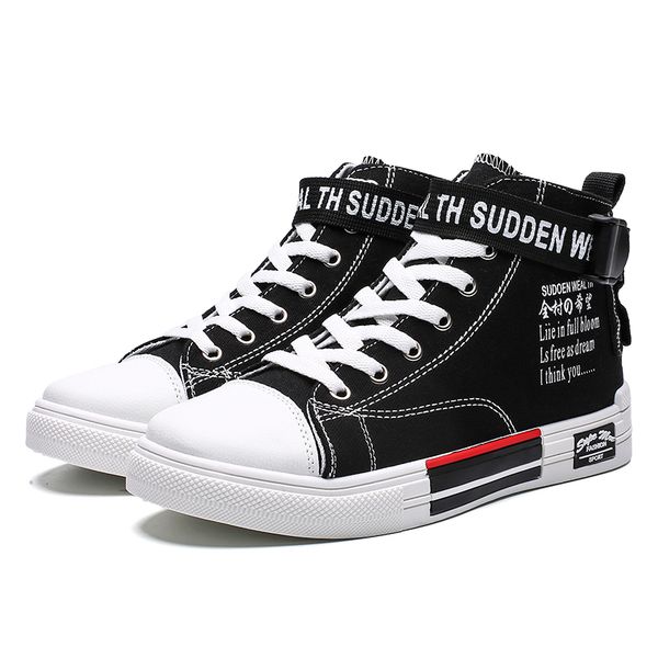 

casual shoes 2020 new high canvas shoes breathable men's british sports tide outdoor vulcanized men walking
