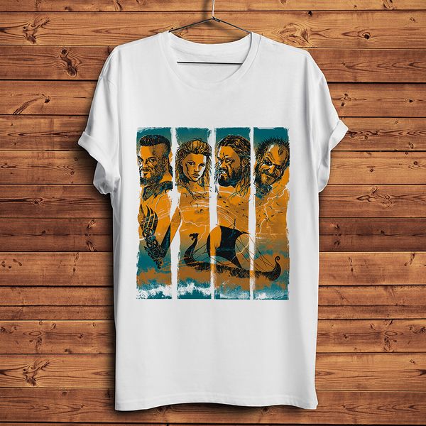 

vikings conquerors ragnar lagertha floki funny t shirt men summer new white casual homme cool tshirt