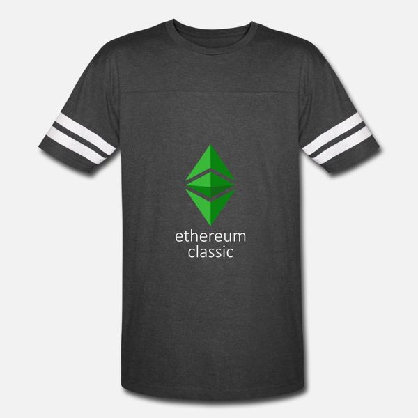 

ethereum classic etc cryptocurrency logo t shirt men print short sleeve round neck solid color graphic casual spring autumn outfit shirt