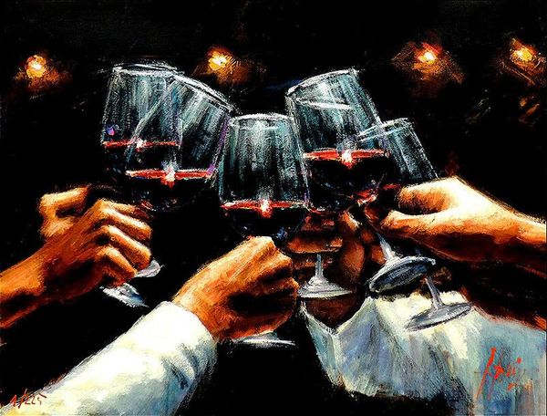 

fabian perez wine better life art home decor handpainted &hd print oil painting on canvas wall art canvas pictures 200807