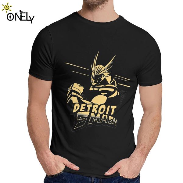 

my hero academia all might detroit smash tee shirt leisure round collar fashion for men organic cotton plus size t-shirt
