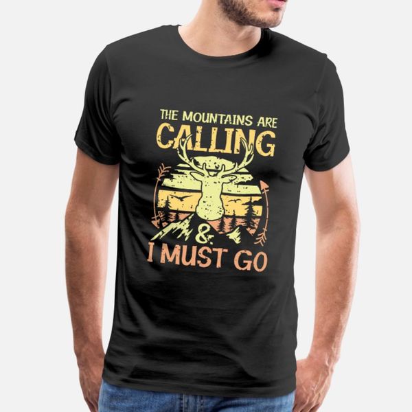 

the mountains are calling t shirt men designer short sleeve euro size s-3xl original fitness humor spring formal shirt
