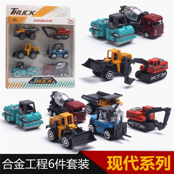 

1:64 model car model engineering car toy a set of six alloy engineering vehicle model set 2020 sell