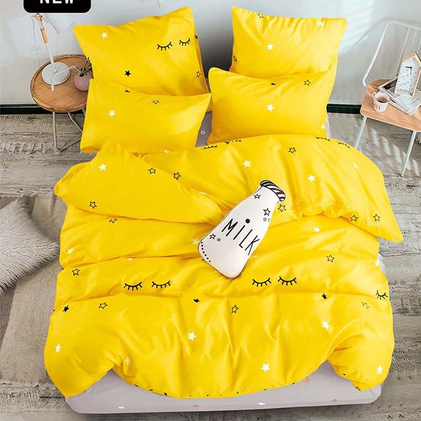 

bedding sets printed solid home set 3pcs lovely pattern with star tree flower