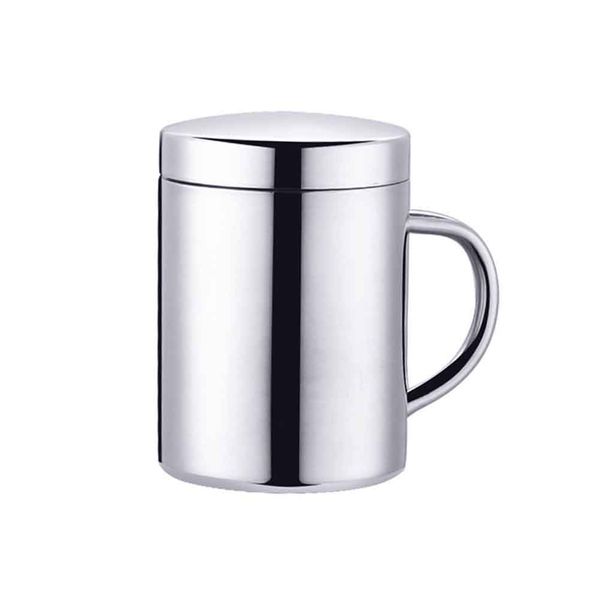 

coffee mug drinking thermal insulated bar double wall office stainless steel