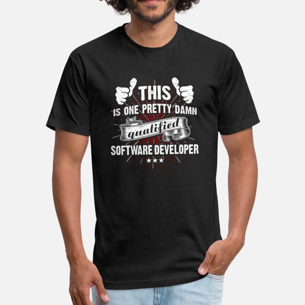 

s для мужчин software работы разработчик тенниски мужчин дизайн футболка crew neck тонкого фитнес строительство летнего стиль письмо рубашка