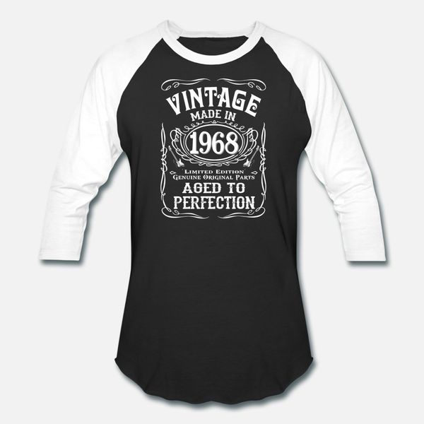 

vintage made in 1968 birhday gift idea t shirt men design short sleeve plus size 3xl outfit famous humor summer style unique shirt