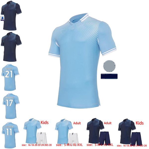 

20 21 lazio soccer jersey 120th 2020 2021 football shirt luis alberto immobile sergej men kids kits maillot maglia correa corozo thailand, Black;yellow