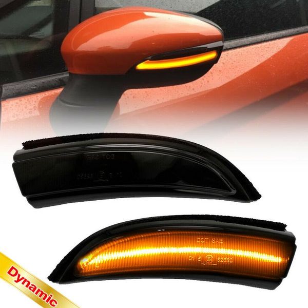 

дымовая линза динамический светодиодный боковой зеркал поворот сигнал сигнала для 08-17 fiesta b-max