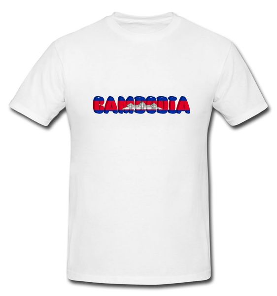 

камбоджа камбоджийский футболка страна национальная карта новизна t-shirt 2018 brand men t shirt hipster бесплатная доставка