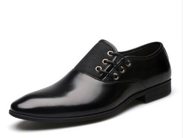 

wedding big size39-44 men dress shoes black brown oxford shoes formal office business british lace-up men's footwear