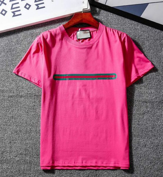 

20ss new t shirts for men women summer breathable loose shorts sleeves letters striped printed mens t shirt italy, White;black