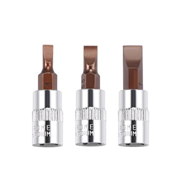 

uxcell 1/4-inch drive bit socket set fd4 fd5.5 fd7 s2 steel 38mm length 3 pcs