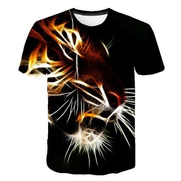 

animal cool summer running male male 3d print shirts harajuku graphic horror men clothing