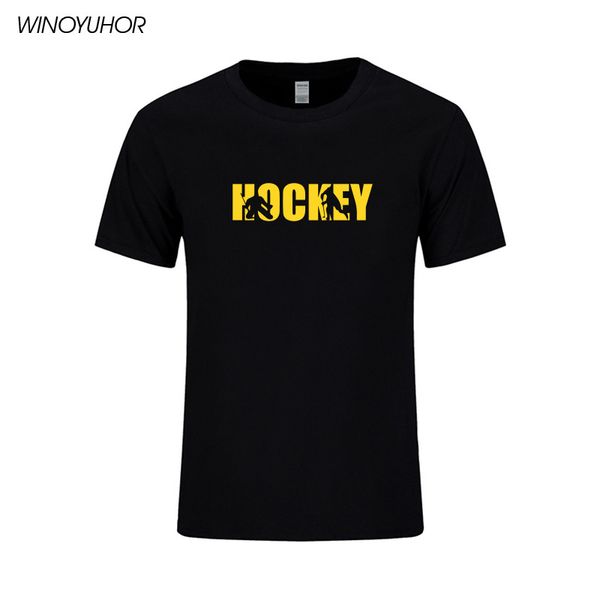 

2019 new summer ice hockeyer t-shirt men printed short sleeve short t shirts cotton fashion o-neck tees homme