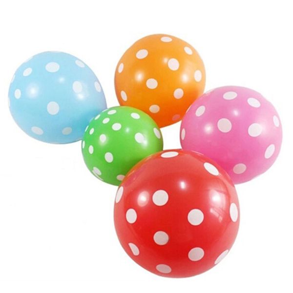 

10pcs latex polka dot balloon, party wedding holiday decorating accessories