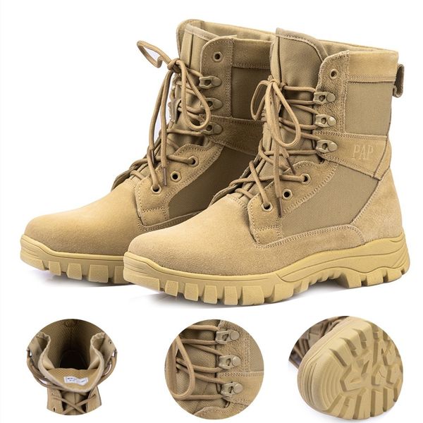 

tactical boots army men motocycle outdoor boots lace up light weight suede lether tactical shoes, Black;green