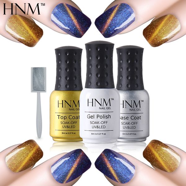 

nail gel hnm 8ml color changing magnet cat's eye uv polish chameleon led lamp gellak semi permanent stamping varnish, Red;pink