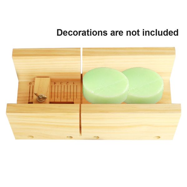 

multifunctional wooden box apparatus soap cutter planer with scale candle making
