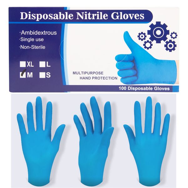 

new disposable black gloves 3 kinds of specifications optional anti-skid anti-acid gloves cleaning gloves 100pcs/50pairs/box