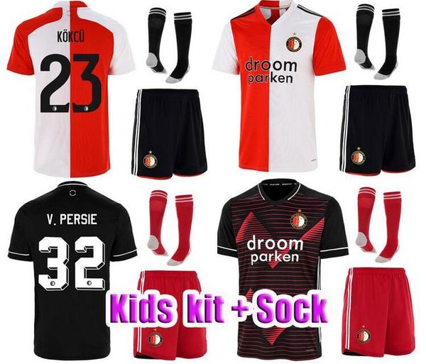 

men kids 20 21 feyenoord soccer jersey goalkeeper training wear bryan linssen berghuis 2020 2021 senesi camiseta de futbol jorgensen, Black;yellow