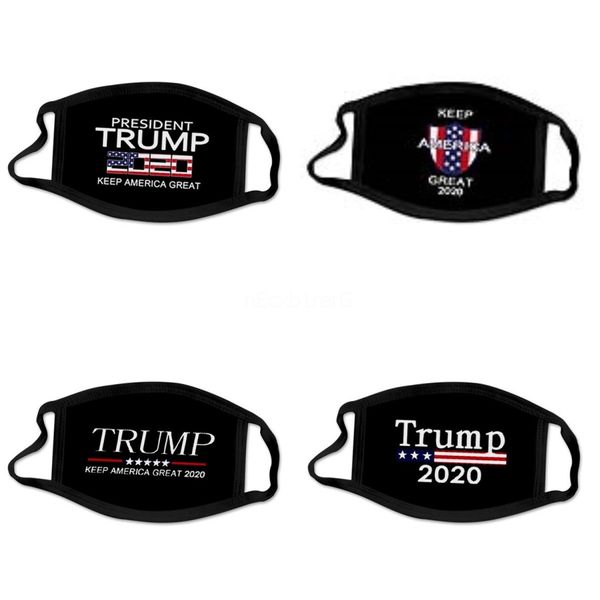 

masks trump american election supplies dustproof print lack wasale mask for men women#319, Black