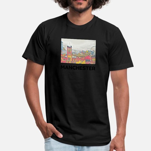 

manchester holidays vacation city souvenir t shirt men designing cotton round neck cool loose new style spring pattern shirt